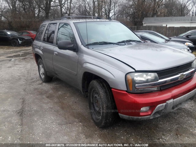 1GNDS13S482193968 - 2008 CHEVROLET TRAILBLAZER LS/LT GRAY photo 1