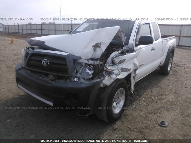 5TETX22N17Z321472 - 2007 TOYOTA TACOMA ACCESS CAB თეთრი ფოტო 6