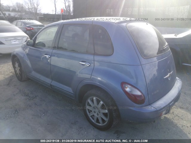 3A4FY58B27T541452 - 2007 CHRYSLER PT CRUISER TOURING BLUE photo 3