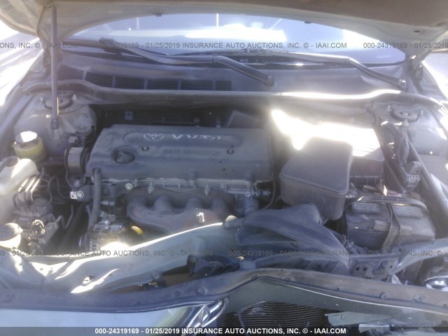 4T1BE46K77U540051 - 2007 TOYOTA CAMRY NEW GENERAT CE/LE/XLE/SE GRAY photo 10