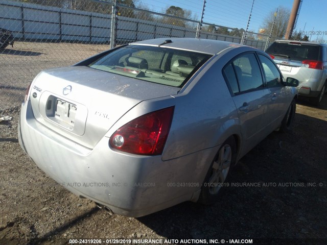 1N4BA41E95C851247 - 2005 NISSAN MAXIMA SE/SL SILVER photo 4