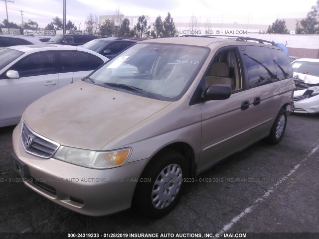 2HKRL18522H532599 - 2002 HONDA ODYSSEY LX BROWN photo 2