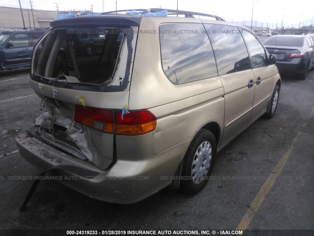 2HKRL18522H532599 - 2002 HONDA ODYSSEY LX BROWN photo 4