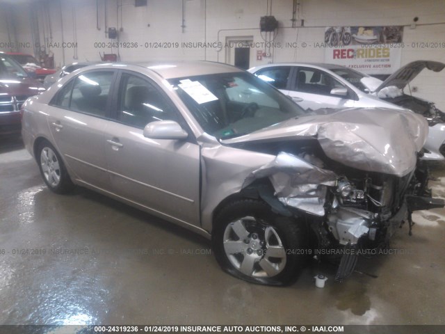 5NPET46CX6H068663 - 2006 HYUNDAI SONATA GL GOLD photo 1