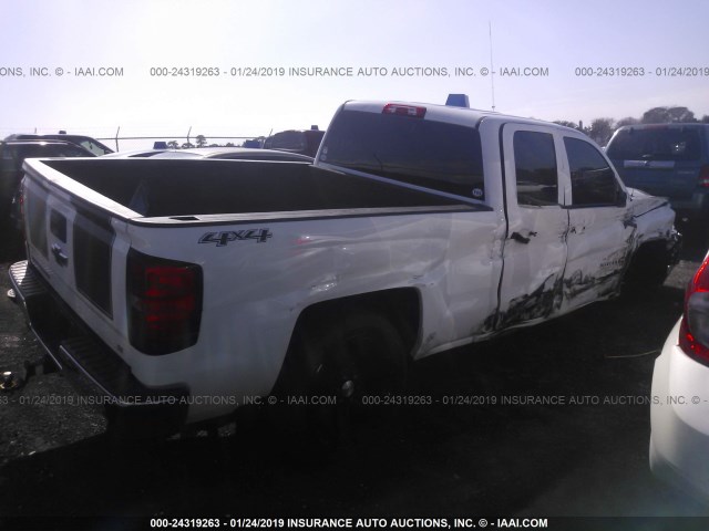 1GCVKREC7EZ418677 - 2014 CHEVROLET SILVERADO K1500 LT WHITE photo 4