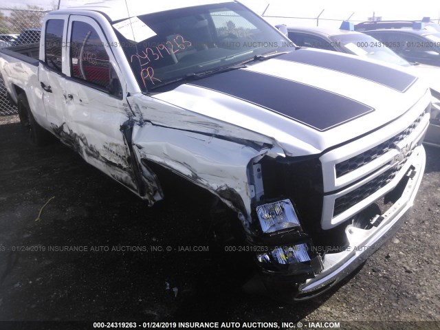 1GCVKREC7EZ418677 - 2014 CHEVROLET SILVERADO K1500 LT WHITE photo 6