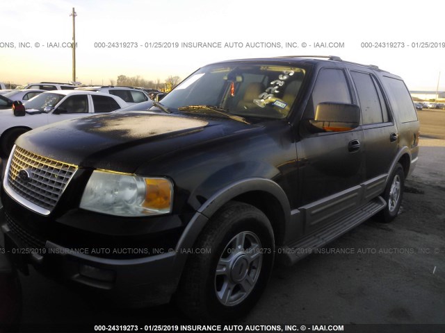 1FMPU17L24LA37365 - 2004 FORD EXPEDITION EDDIE BAUER BLACK photo 2