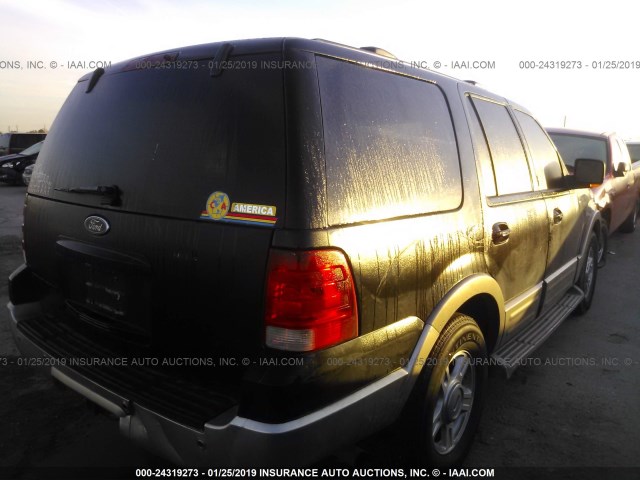 1FMPU17L24LA37365 - 2004 FORD EXPEDITION EDDIE BAUER BLACK photo 4