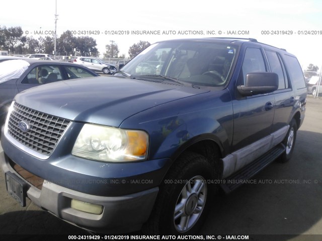 1FMRU15W83LB90188 - 2003 FORD EXPEDITION XLT BLUE photo 2