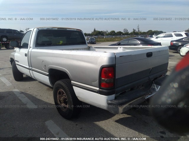 1B7KC26C5TS717127 - 1996 DODGE RAM 2500 WHITE photo 3