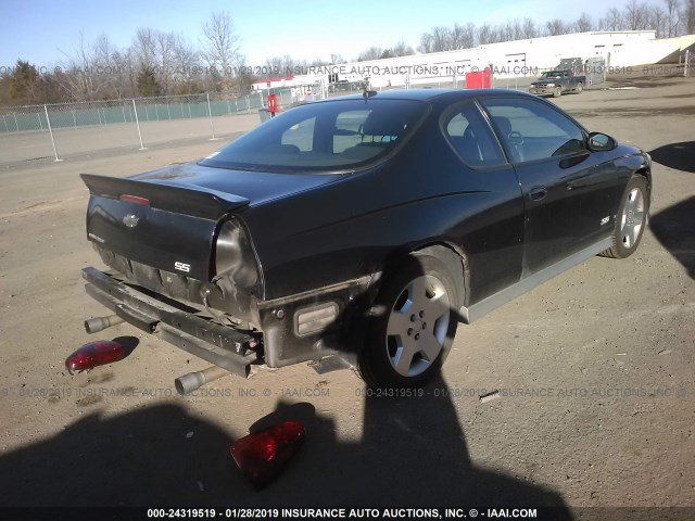 2G1WL16C579419222 - 2007 CHEVROLET MONTE CARLO SS შავი ფოტო 4