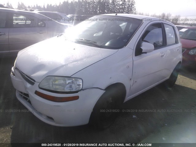 KL1TD66658B235260 - 2008 CHEVROLET AVEO LS WHITE photo 2