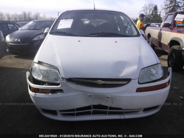 KL1TD66658B235260 - 2008 CHEVROLET AVEO LS WHITE photo 6