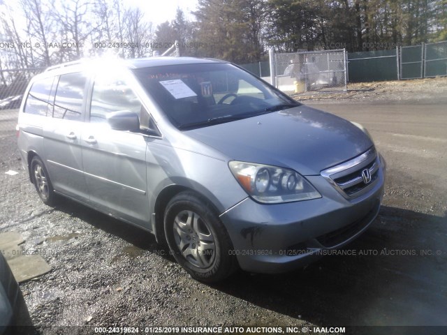 5FNRL38725B134714 - 2005 HONDA ODYSSEY EXL Light Blue photo 1