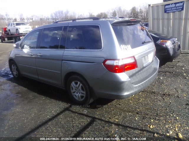 5FNRL38725B134714 - 2005 HONDA ODYSSEY EXL Light Blue photo 3