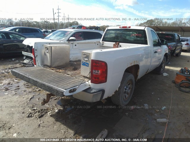 1GCNCPE09CZ303955 - 2012 CHEVROLET SILVERADO C1500 WHITE photo 4