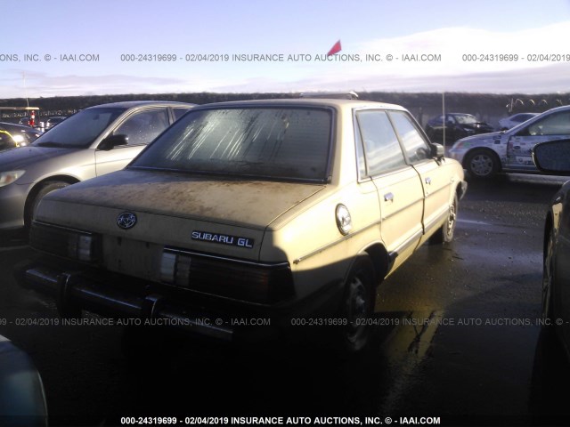 JF1AB43B2EC231805 - 1984 SUBARU GL BROWN photo 4