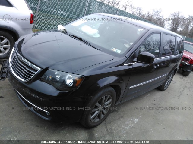 2C4RC1HG2FR656723 - 2015 CHRYSLER TOWN & COUNTRY S BLACK photo 2