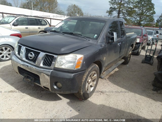 1N6AA06AX4N539698 - 2004 NISSAN TITAN XE/SE/LE GRAY photo 2