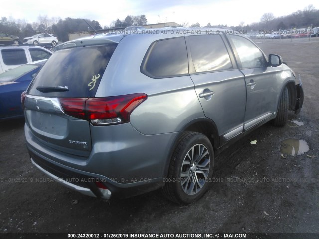 JA4AZ3A32GZ010078 - 2016 MITSUBISHI OUTLANDER SE/SEL SILVER photo 4