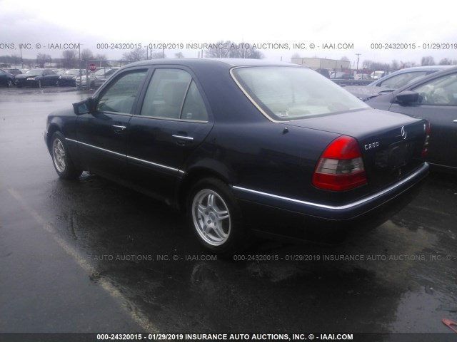 WDBHA28EXSF196815 - 1995 MERCEDES-BENZ C 280 BLUE photo 3