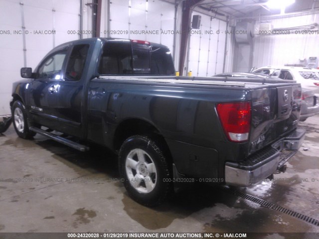 1N6BA06B25N543436 - 2005 NISSAN TITAN XE/SE/LE TEAL photo 3