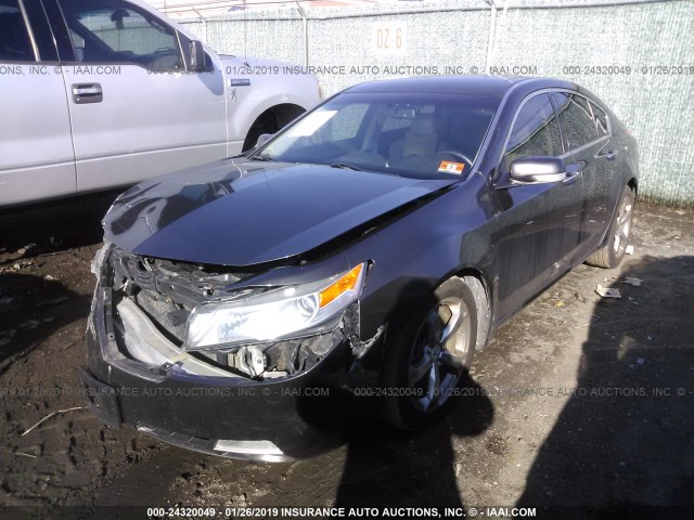 19UUA9F50BA001735 - 2011 ACURA TL GRAY photo 2