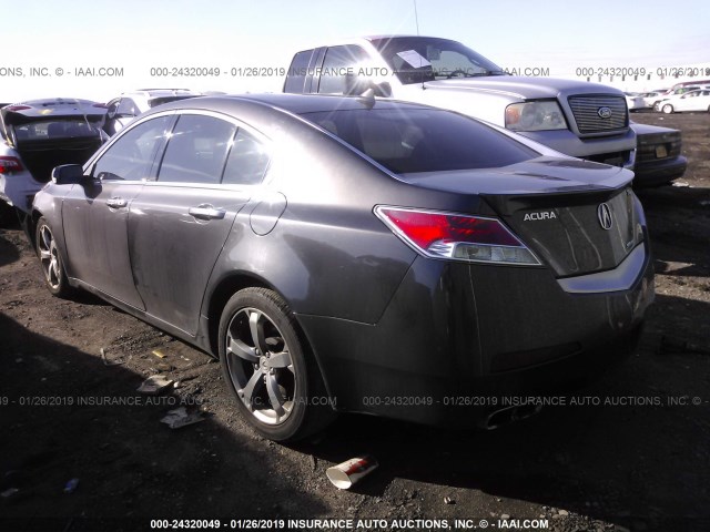 19UUA9F50BA001735 - 2011 ACURA TL GRAY photo 3