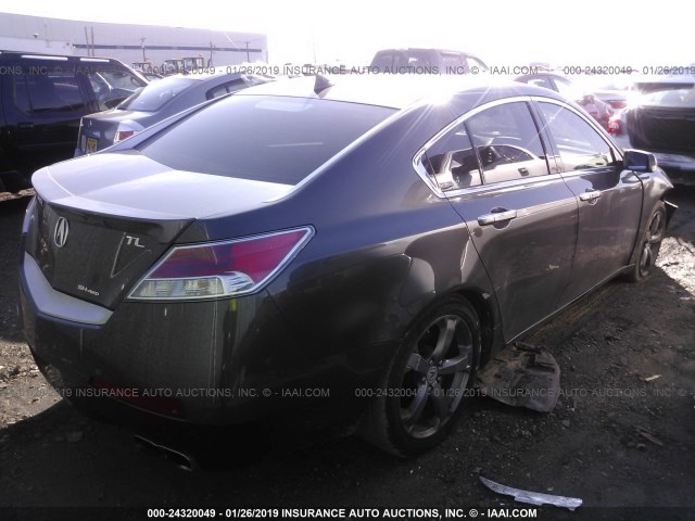 19UUA9F50BA001735 - 2011 ACURA TL GRAY photo 4