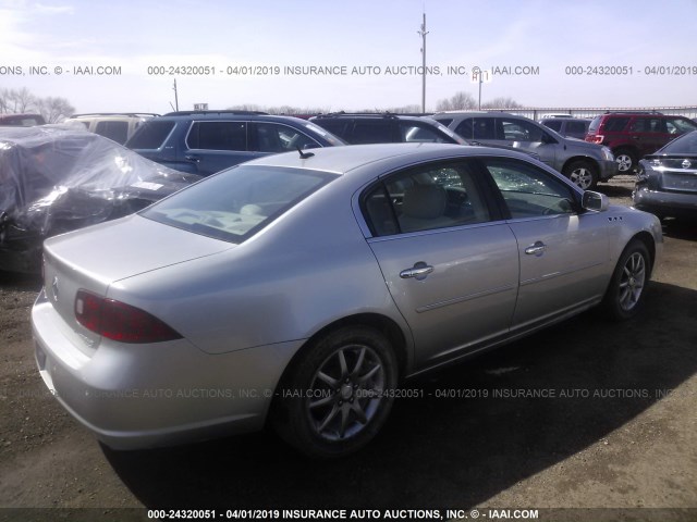 1G4HD57236U243102 - 2006 BUICK LUCERNE CXL SILVER photo 4