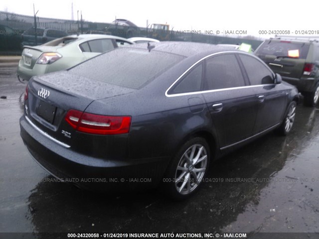 WAUFGAFBXBN055420 - 2011 AUDI A6 PREMIUM PLUS GRAY photo 4