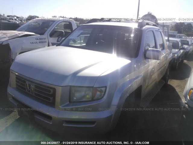 2HJYK16556H515159 - 2006 HONDA RIDGELINE RTL SILVER photo 2