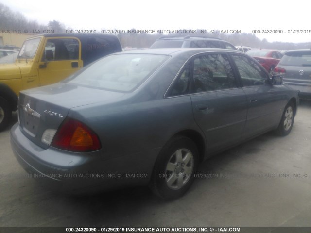 4T1BF28B71U177367 - 2001 TOYOTA AVALON XL/XLS GRAY photo 4