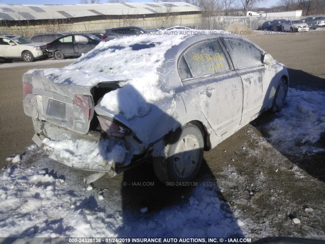 JHMFA36286S024785 - 2006 HONDA CIVIC HYBRID SILVER photo 4