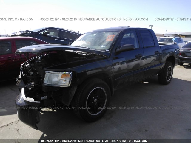 1D7HE68K48S626444 - 2008 DODGE DAKOTA SPORT BLACK photo 2