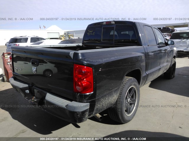 1D7HE68K48S626444 - 2008 DODGE DAKOTA SPORT BLACK photo 4