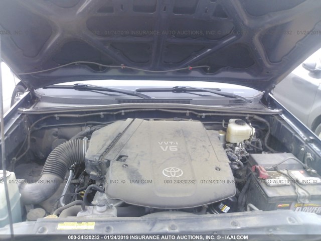 5TELU42N37Z433825 - 2007 TOYOTA TACOMA DOUBLE CAB 蓝色 照片 10