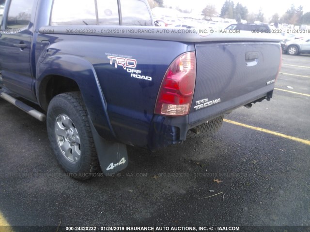 5TELU42N37Z433825 - 2007 TOYOTA TACOMA DOUBLE CAB 蓝色 照片 6
