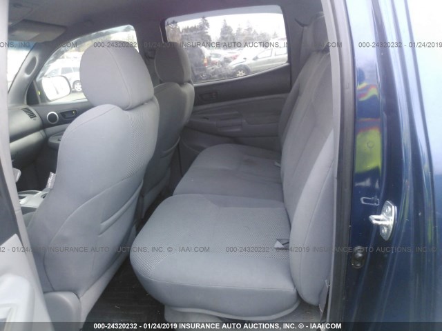 5TELU42N37Z433825 - 2007 TOYOTA TACOMA DOUBLE CAB 蓝色 照片 8