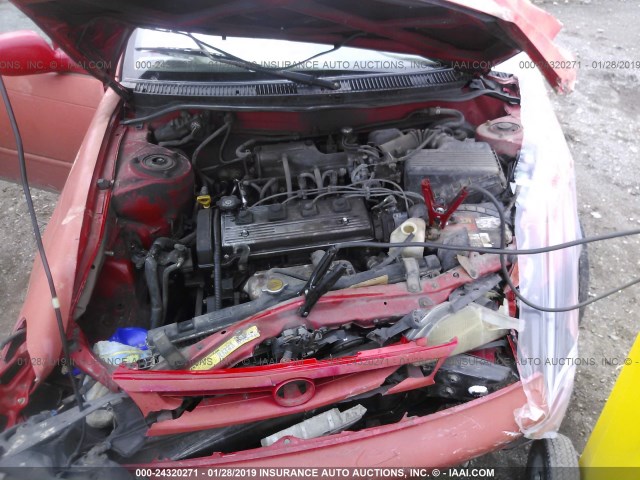 1NXBB02E5VZ582085 - 1997 TOYOTA COROLLA DX RED photo 10