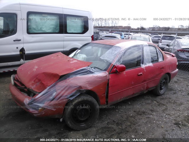 1NXBB02E5VZ582085 - 1997 TOYOTA COROLLA DX RED photo 2