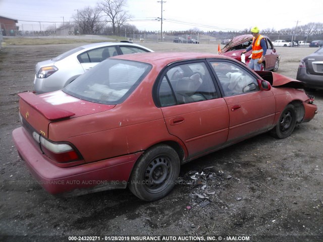 1NXBB02E5VZ582085 - 1997 TOYOTA COROLLA DX RED photo 4