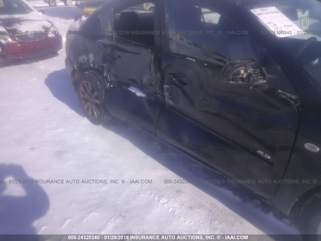 JM1BK323271668575 - 2007 MAZDA 3 S BLACK photo 6