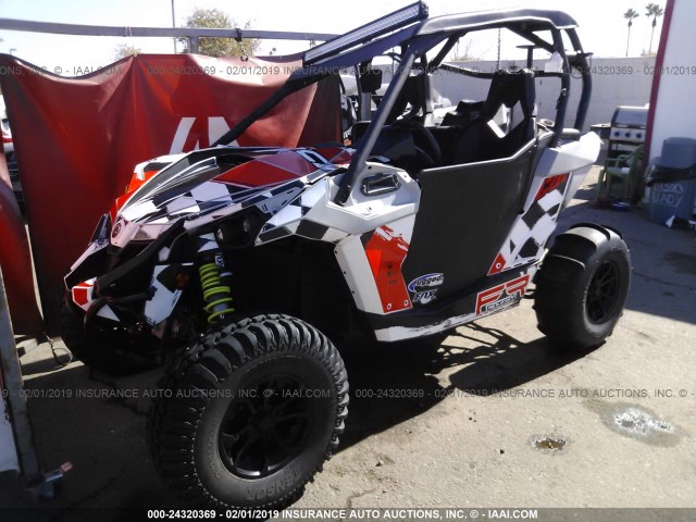 3JBPDAR27GJ001090 - 2016 CAN-AM MAVERICK 1000R 1000R TURBO SILVER photo 2