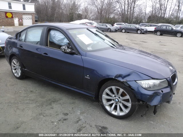 WBAPK5C52BA657390 - 2011 BMW 328 XI SULEV BLUE photo 1