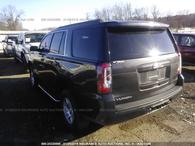 1GKS1AKC0HR305268 - 2017 GMC YUKON SLE GRAY photo 3