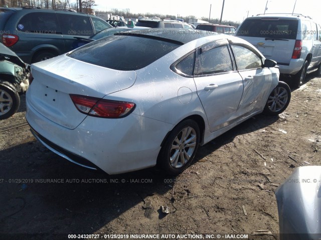 1C3CCCAB8GN120118 - 2016 CHRYSLER 200 LIMITED WHITE photo 4