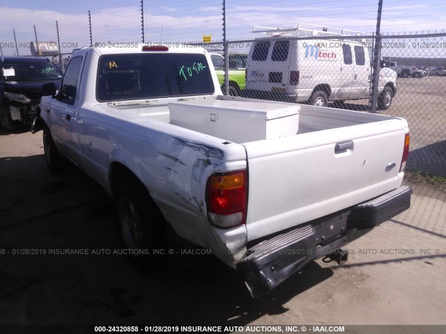 1FTYR10V5XPA26248 - 1999 FORD RANGER WHITE photo 3