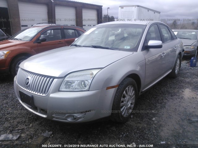 1MEHM40W68G624941 - 2008 MERCURY SABLE LUXURY SILVER photo 2