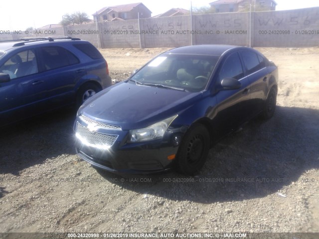 1G1PC5SH4B7221707 - 2011 CHEVROLET CRUZE LS 蓝色 照片 2